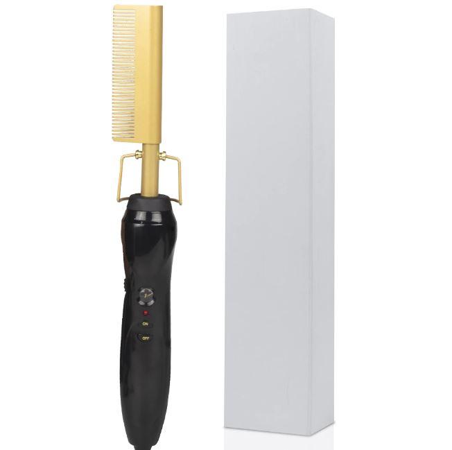 2-in-1 Hair Curler & Straightener Comb