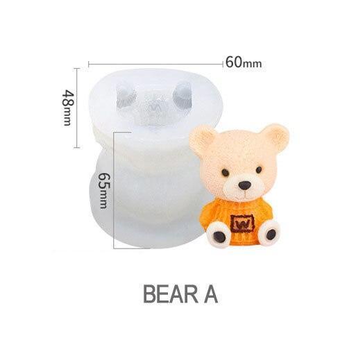 Ice Bear Coffee Silicone Mold