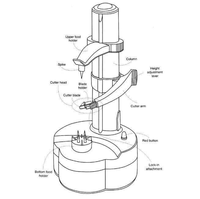 Stainless Steel Electric Fruit Peeler
