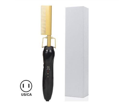 2-in-1 Hair Curler & Straightener Comb