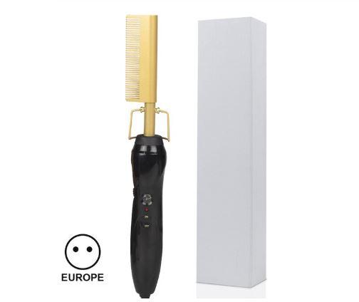 2-in-1 Hair Curler & Straightener Comb