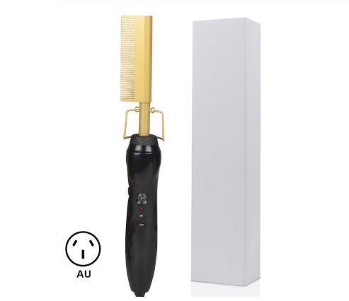 2-in-1 Hair Curler & Straightener Comb