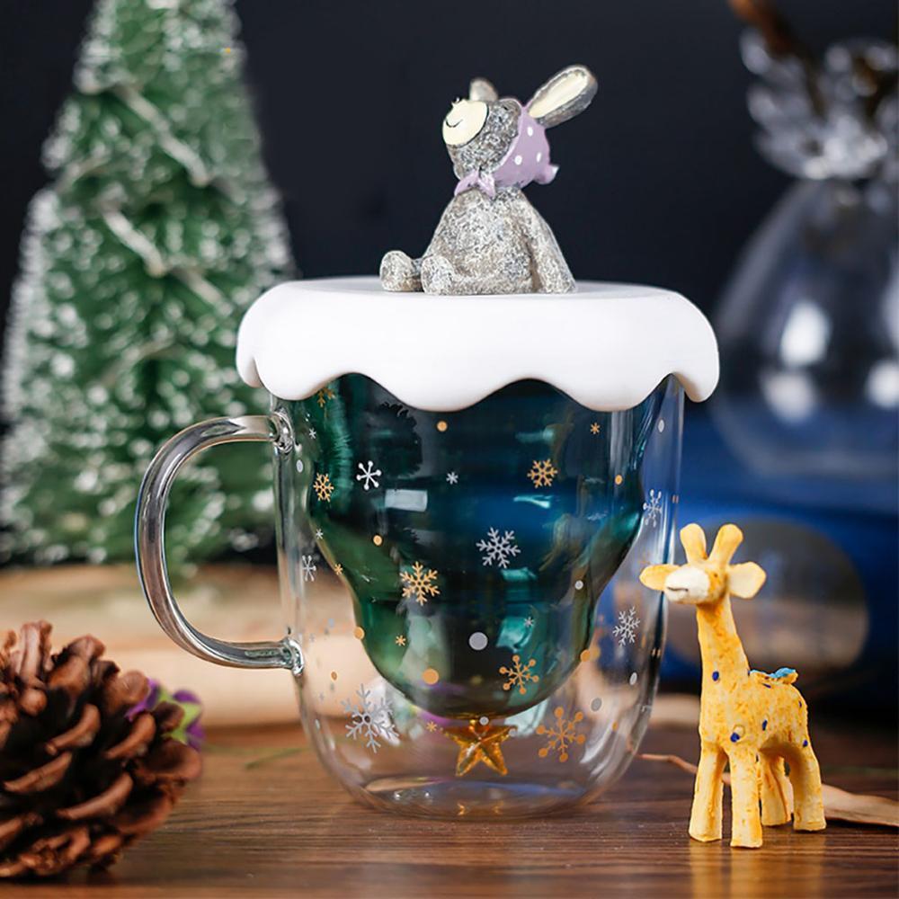 Double-Layer Christmas Mugs