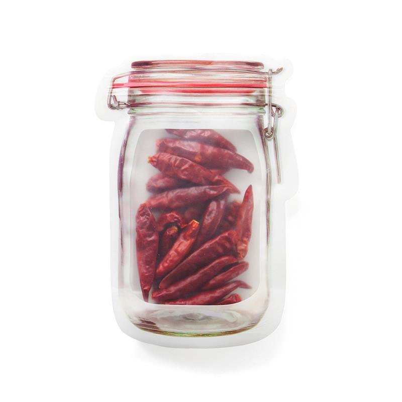 Reusable Mason Bottle Ziplock Bag