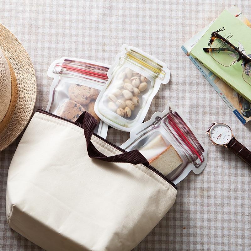 Reusable Mason Bottle Ziplock Bag