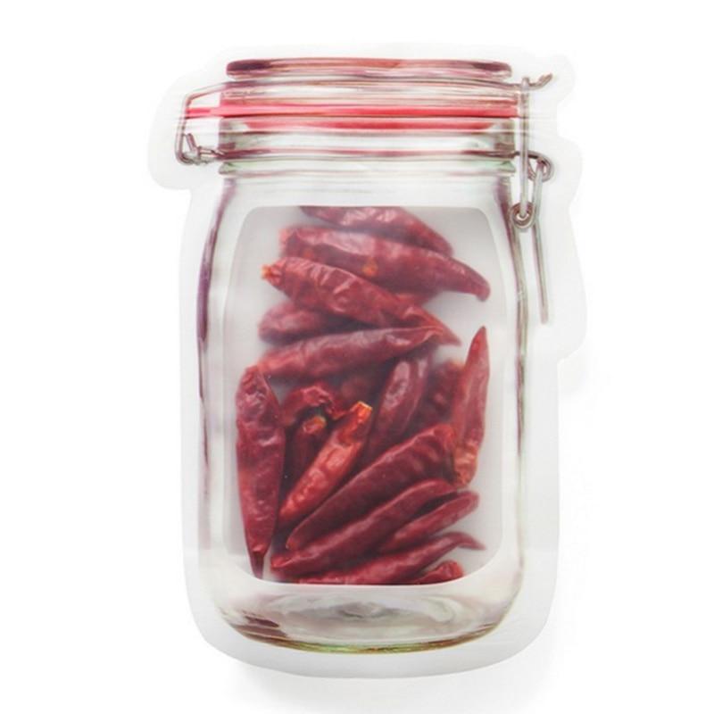 Reusable Mason Bottle Ziplock Bag