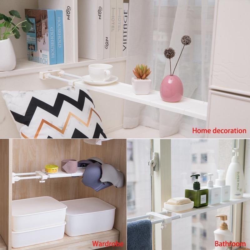No-Drill Adjustable Kitchen Cabinet Organizer Rack