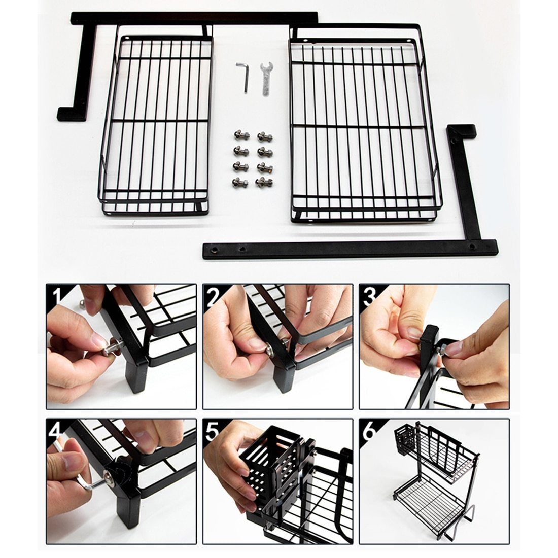 Home Best  Spice Rack Organizer Black