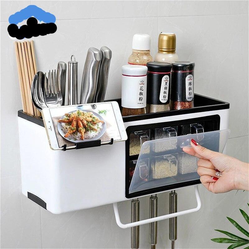 Wall-Mounted Spice Rack