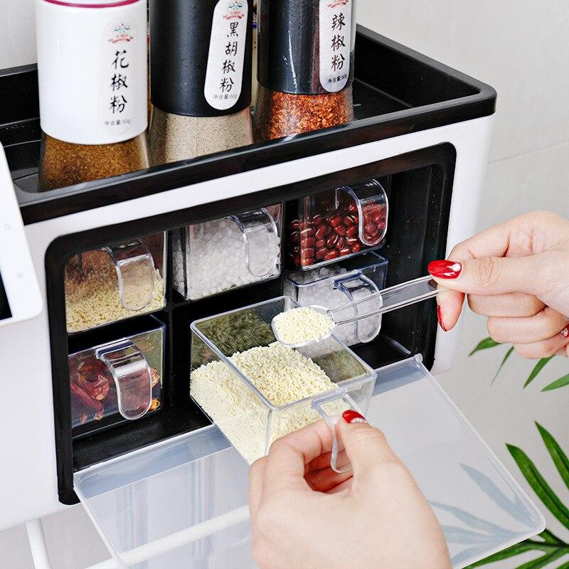 Wall-Mounted Spice Rack