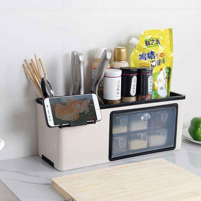 Wall-Mounted Spice Rack