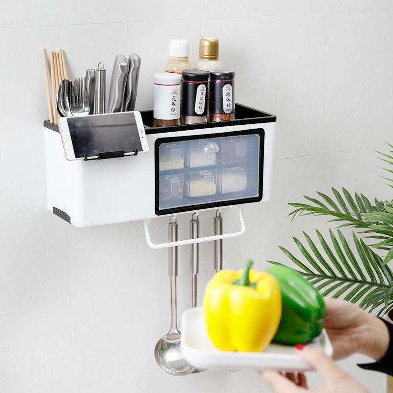 Wall-Mounted Spice Rack