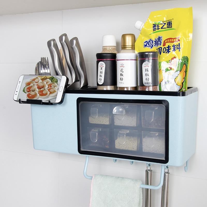 Wall-Mounted Spice Rack