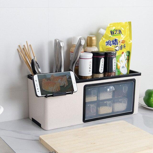 Wall-Mounted Spice Rack