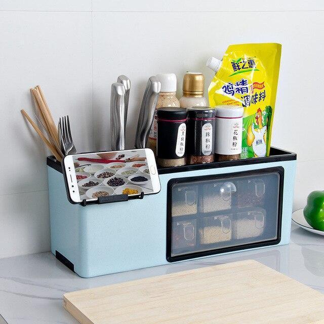 Wall-Mounted Spice Rack
