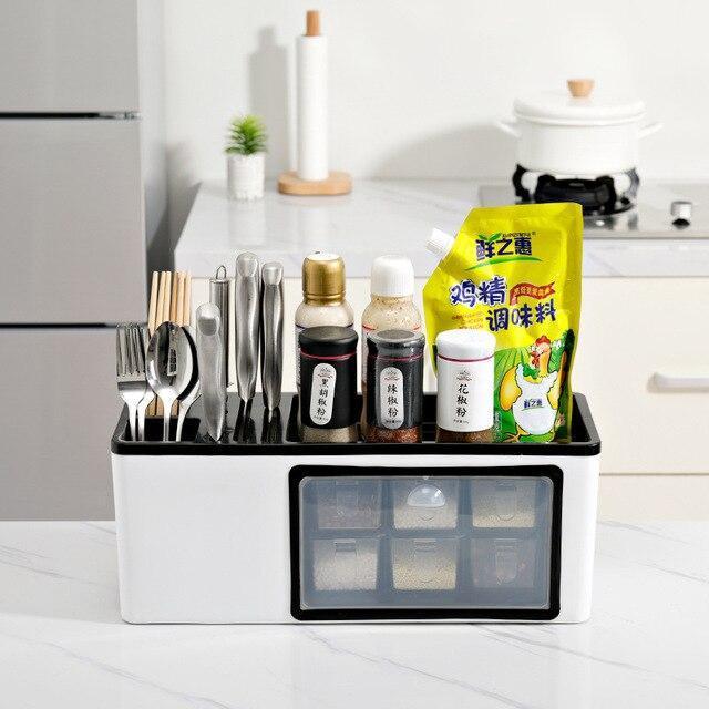 Wall-Mounted Spice Rack