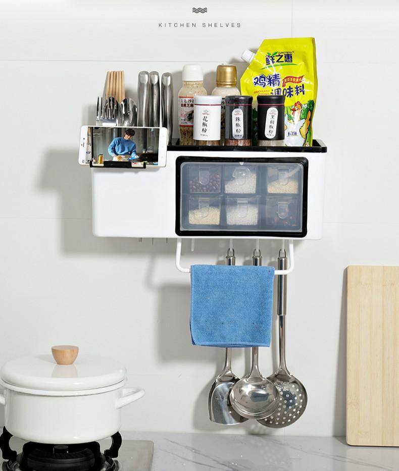 Wall-Mounted Spice Rack