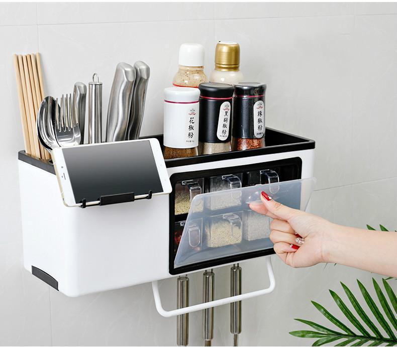Wall-Mounted Spice Rack