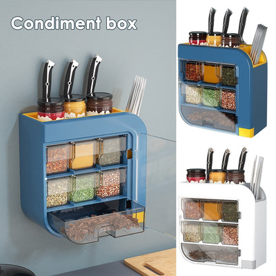 Household Kitchen Shelf Seasoning Box