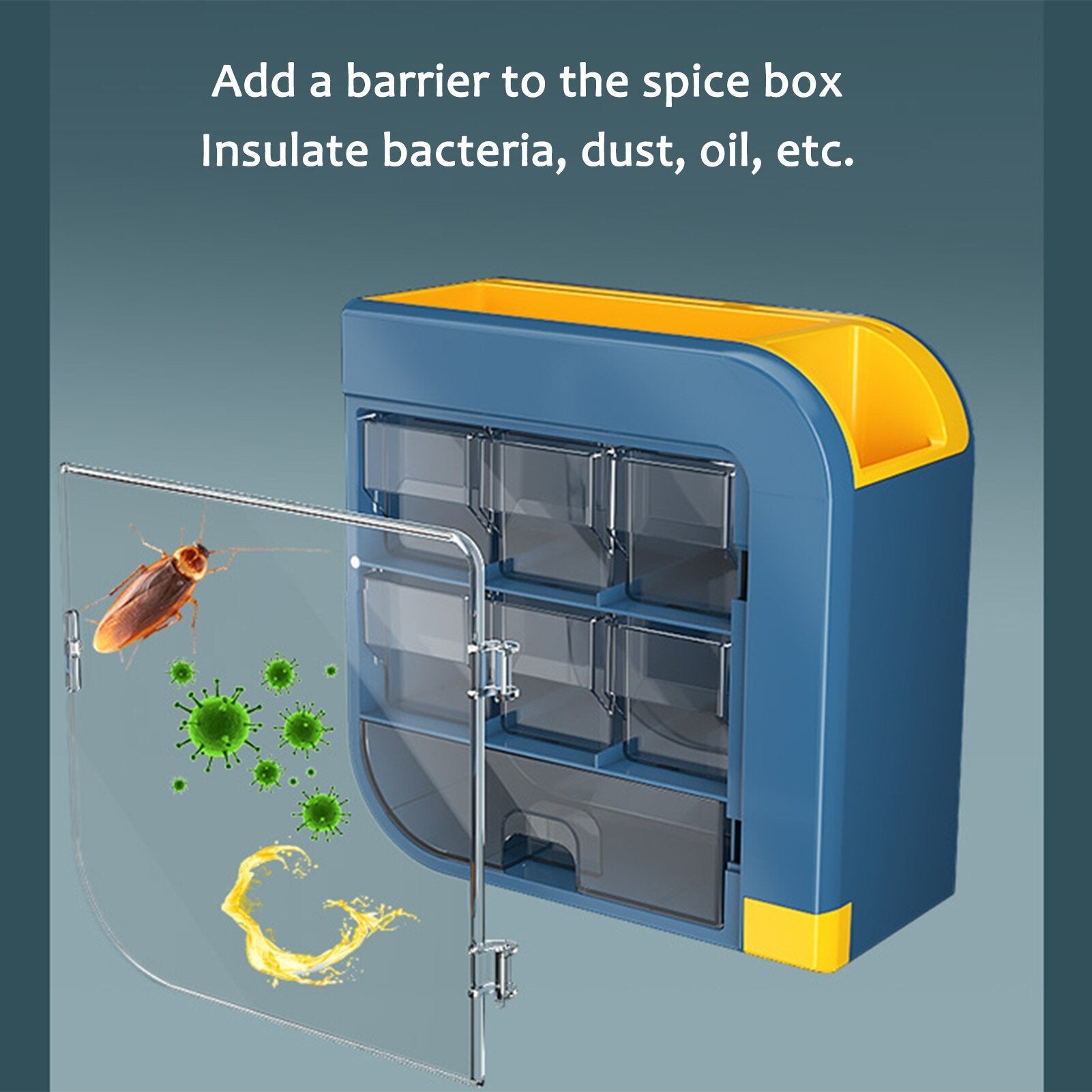 Household Kitchen Shelf Seasoning Box