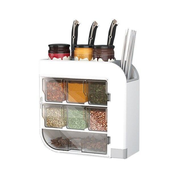Household Kitchen Shelf Seasoning Box