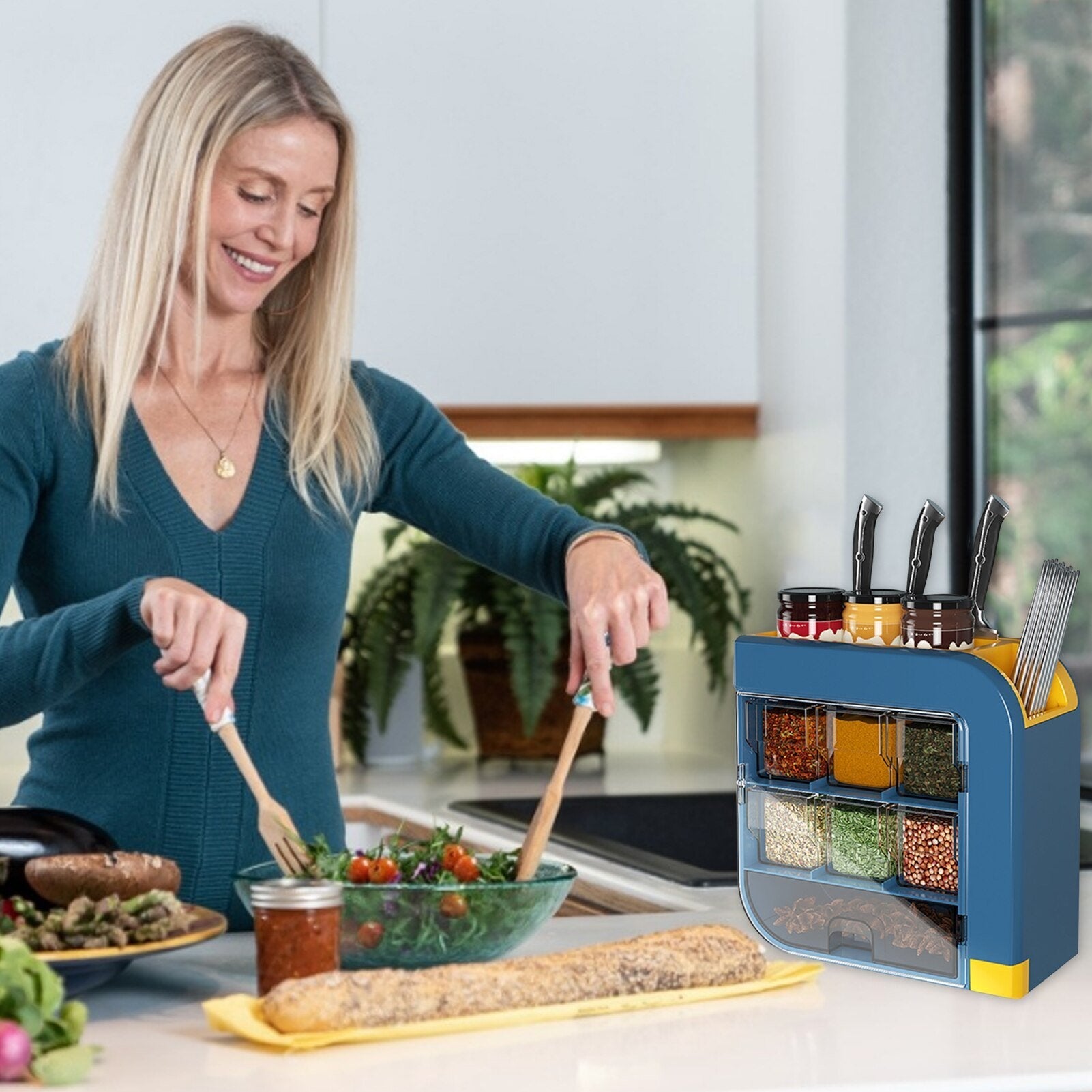 Household Kitchen Shelf Seasoning Box