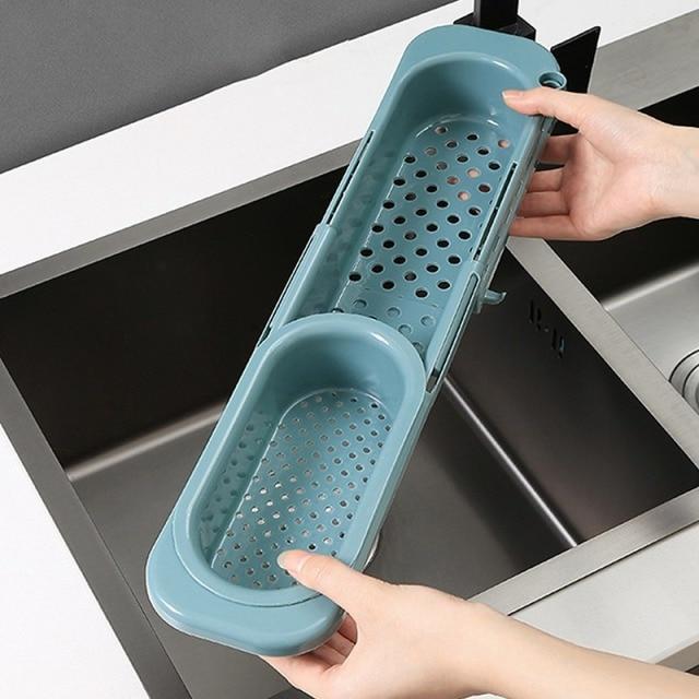 Kitchen Retractable Sink Rack Organizer