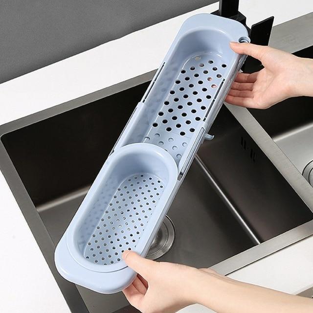 Kitchen Retractable Sink Rack Organizer