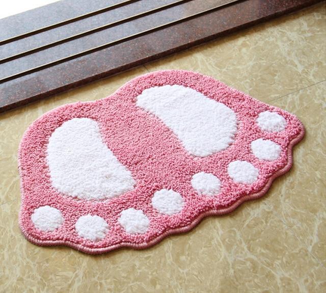 Home Best Foot Print Bath Mats