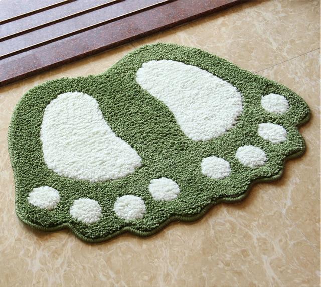 Home Best Foot Print Bath Mats