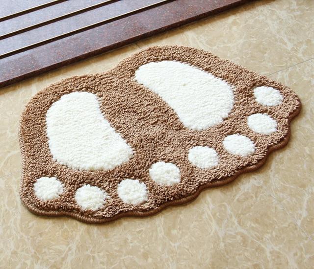 Home Best Foot Print Bath Mats