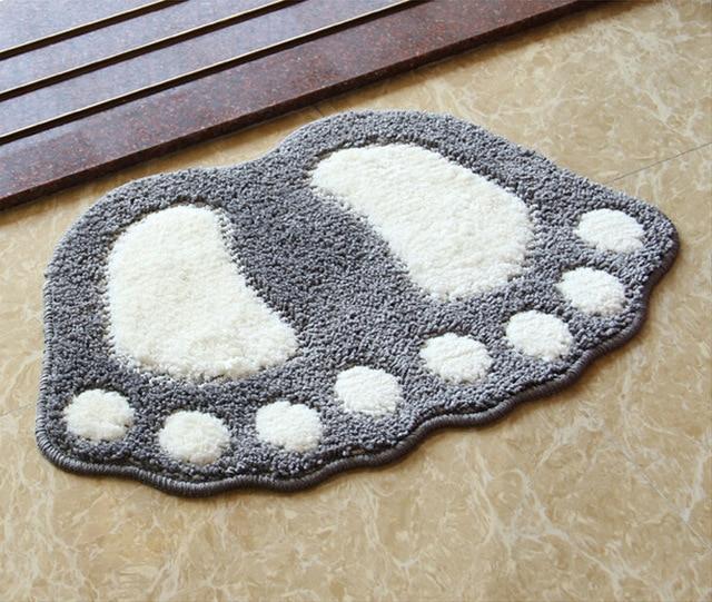 Home Best Foot Print Bath Mats
