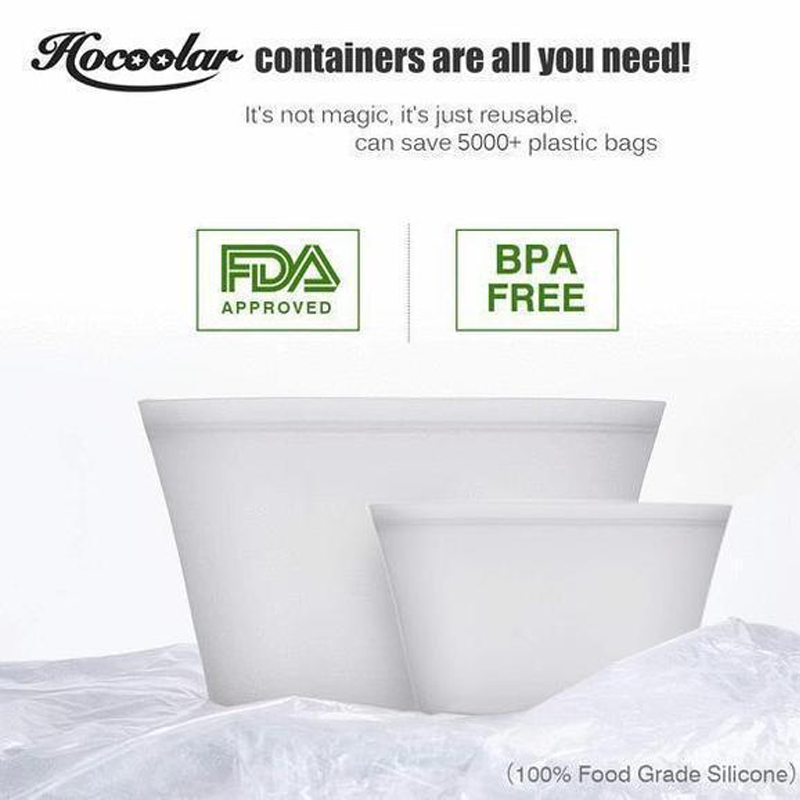 ZipTop Leakproof Containers Stand Up - Completely Plastic-Free