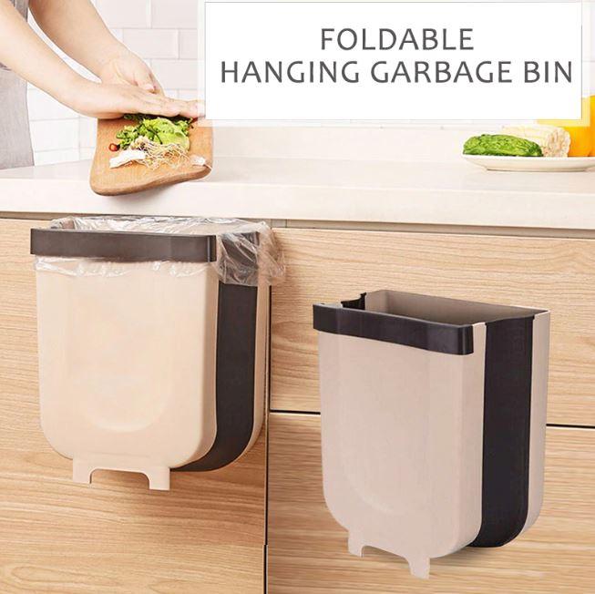 Wall-mounted Folding Trash Can