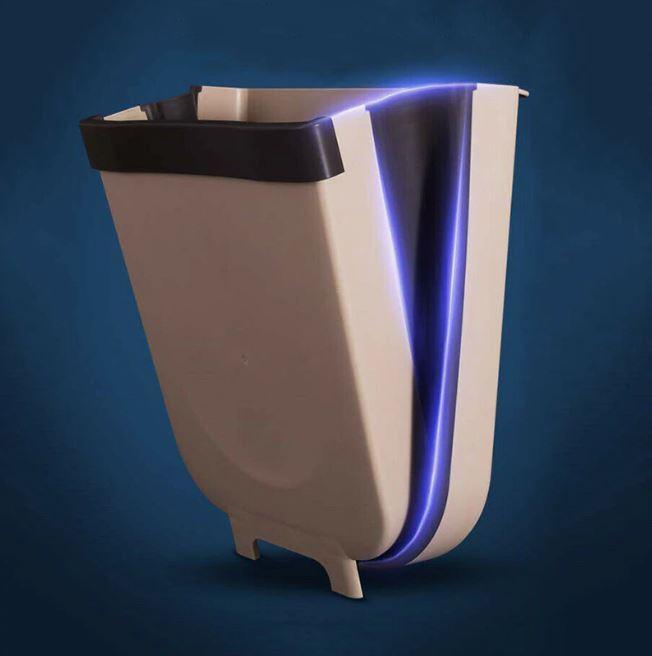 Wall-mounted Folding Trash Can