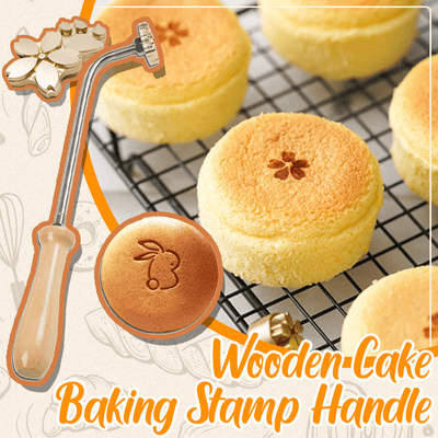 Wooden Cake Baking Stamp Handle